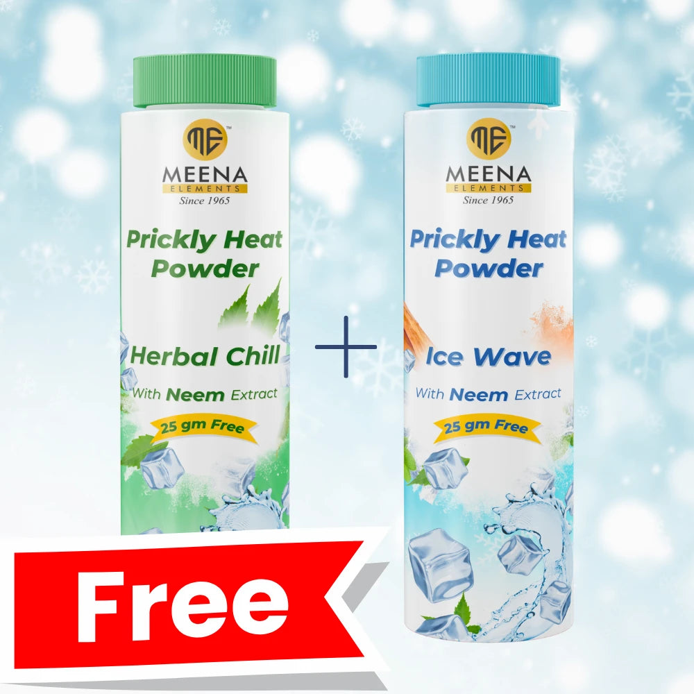 Meena Prickly Heat Powder (Buy 1 Get 1 Free)