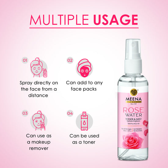 Rose Water Facial Toner & Mist (100ml)