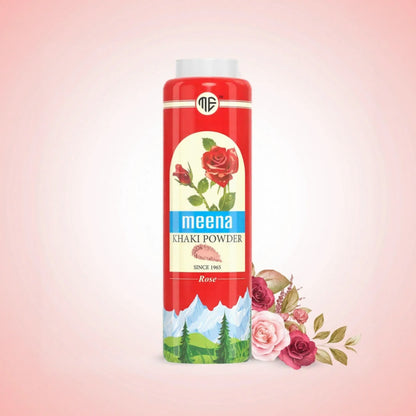 Meena Khaki Powder - Rose (Brightening & Beauty Face Talc)