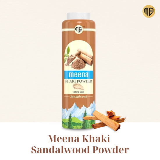 Meena Sandalwood Talc Powder 100 gm (Pack of 2)