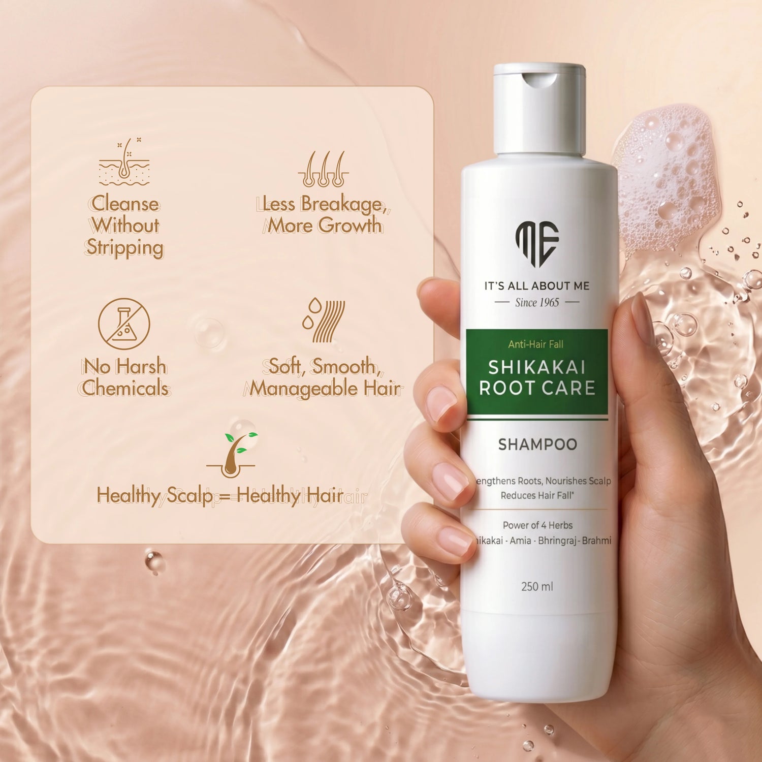 Anti-hair fall Shikakai root care shampoo