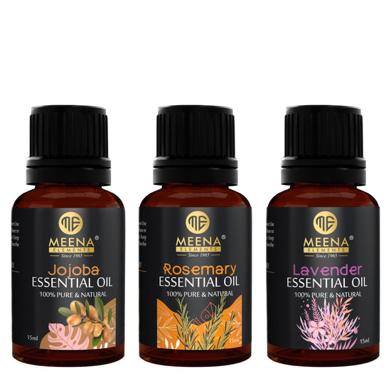 Jojoba, Rosemary, Lavender Essential Oil - Strong Hair Pack